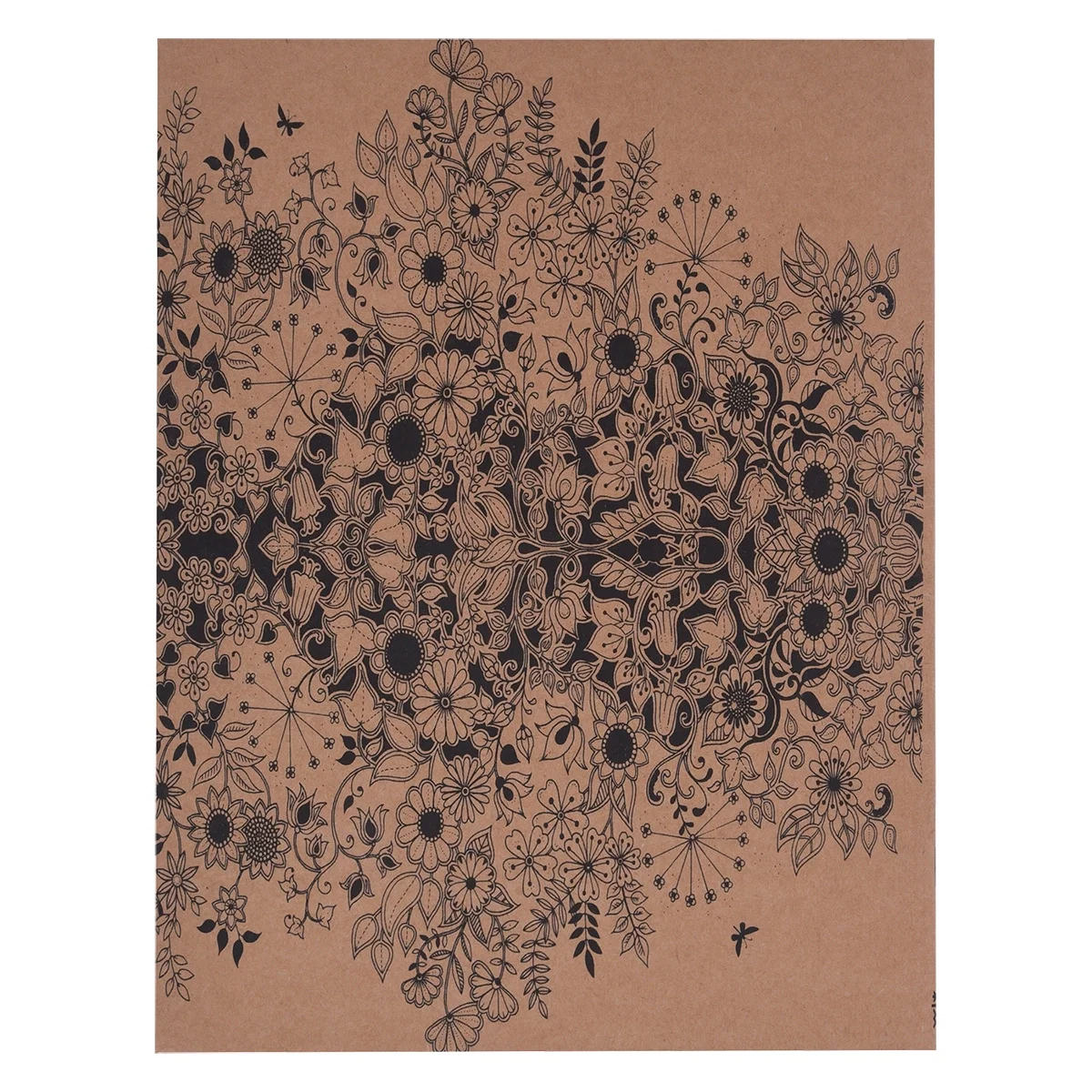 Partly colored artwork filling a single page