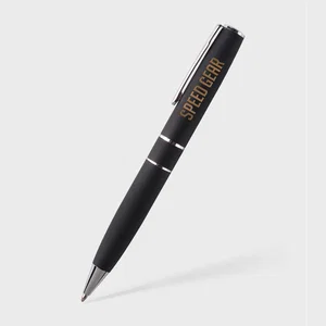 The Boss Brass Pen with Twist Retraction, Chrome Accents