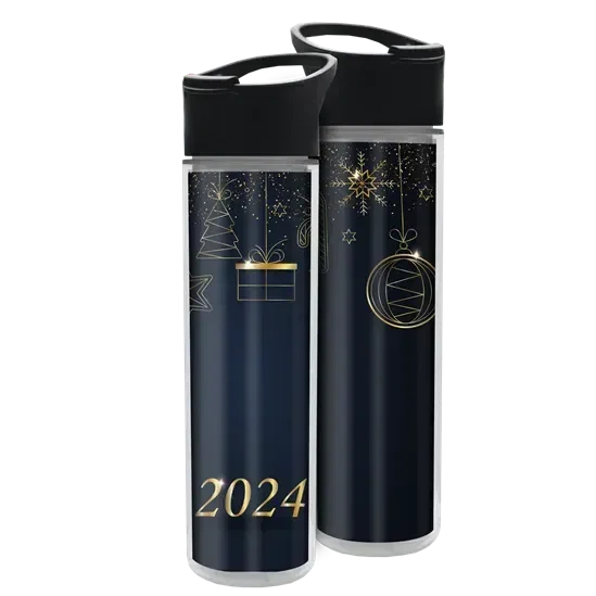 Chiller Insulated Bottle with Pop-Up Lid and Full-Color Paper Insert (16 oz.) — view 7