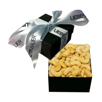 Four-inch gift box packed with a single serving of treats