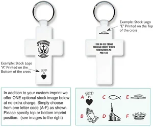CustomLogo Cross Key Tag