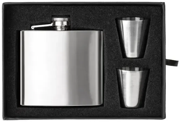 Custom Engraved Flask and Shot Glass Gift Set (5 oz.) — view 2