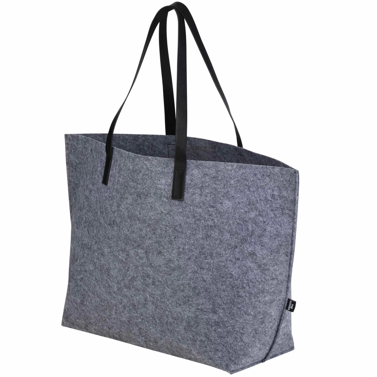Branded Recycled Felt Shoulder Tote — view 6
