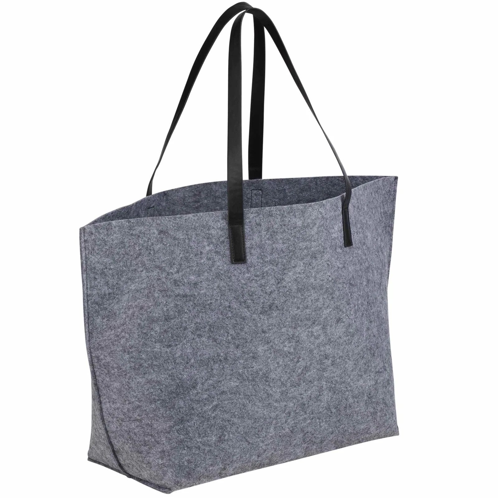 Branded Recycled Felt Shoulder Tote — view 7