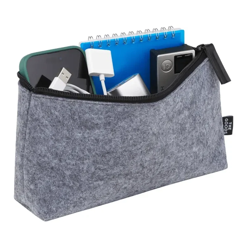 The Goods Recycled Felt Zippered Pouch — view 3