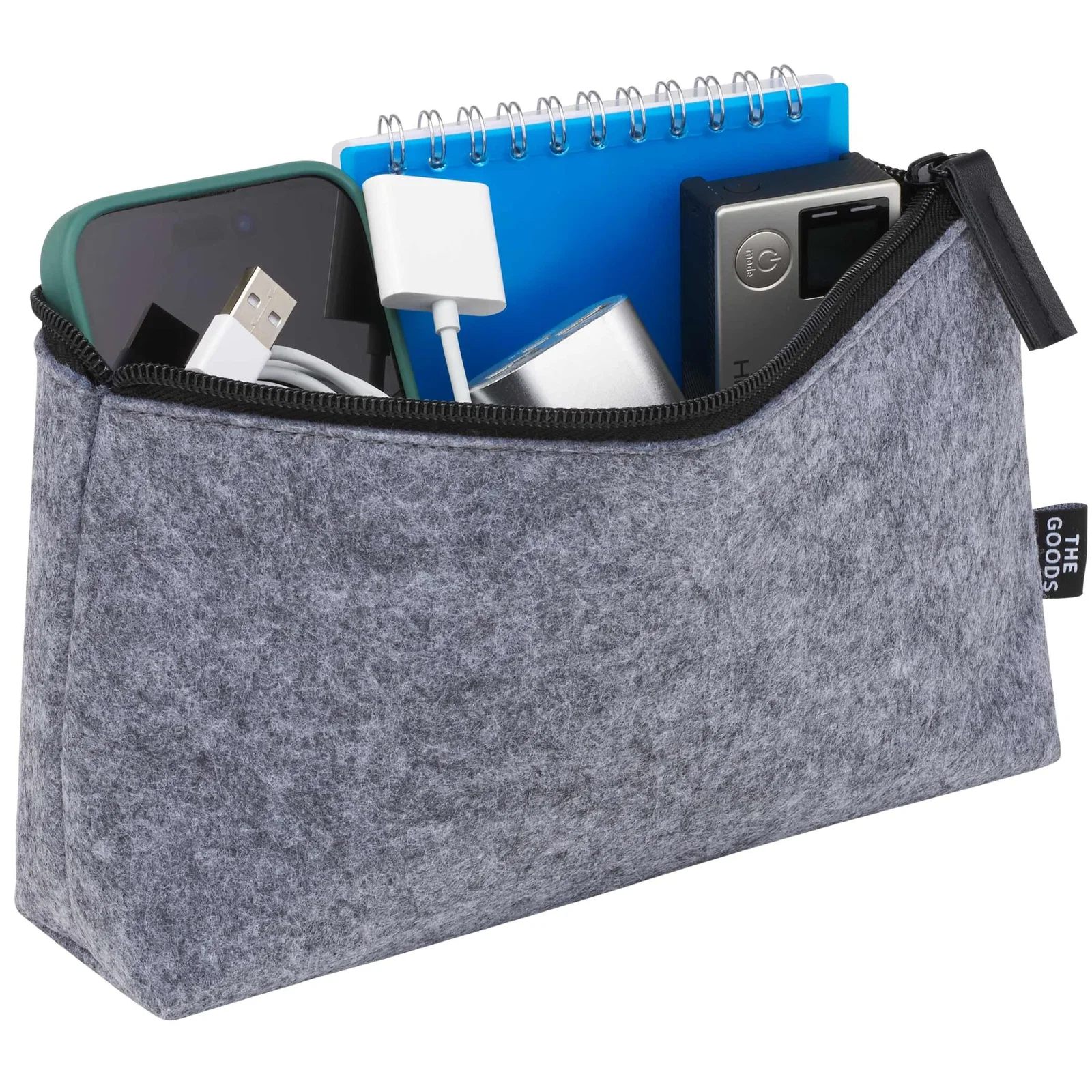 The Goods Recycled Felt Zippered Pouch — view 7