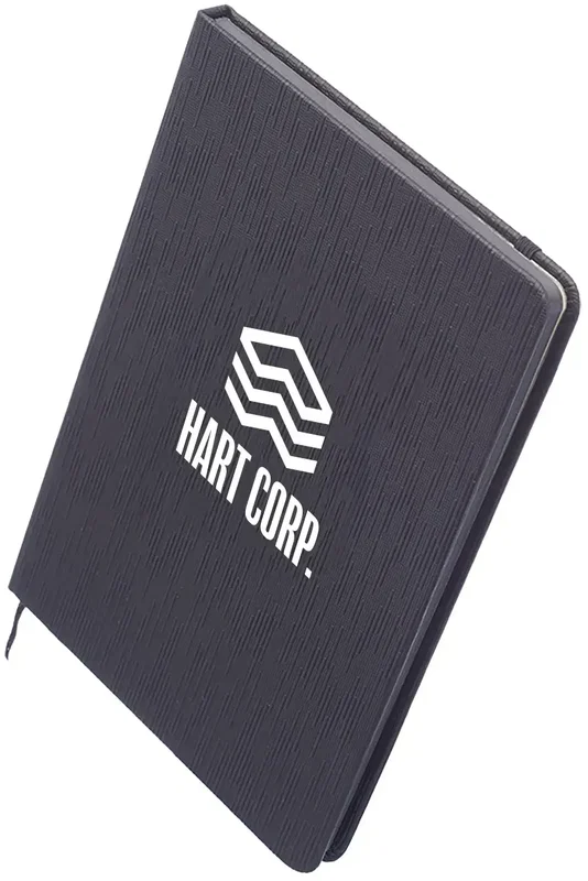Custom Muse Textured Notebook (1 Color) — view 3