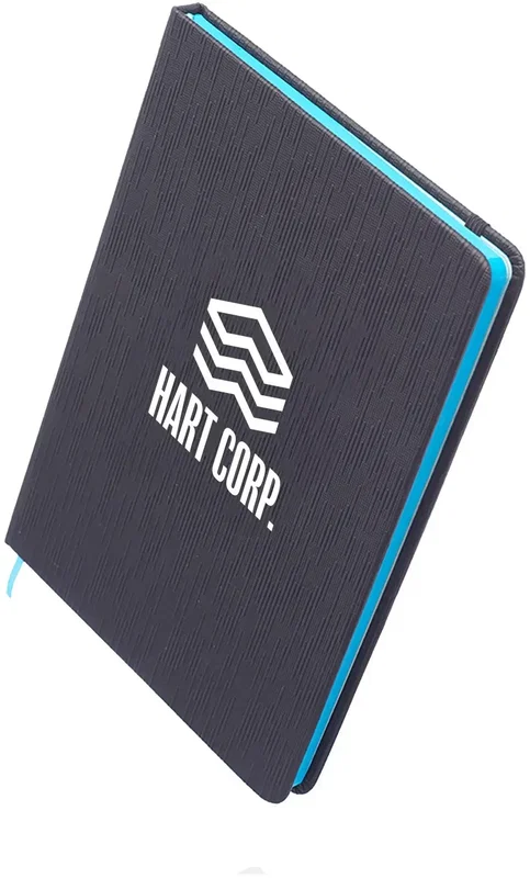 Custom Muse Textured Notebook (1 Color) — view 4