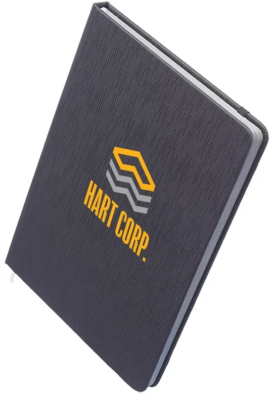 Personalized Muse Textured Notebook - 2 Color — view 4