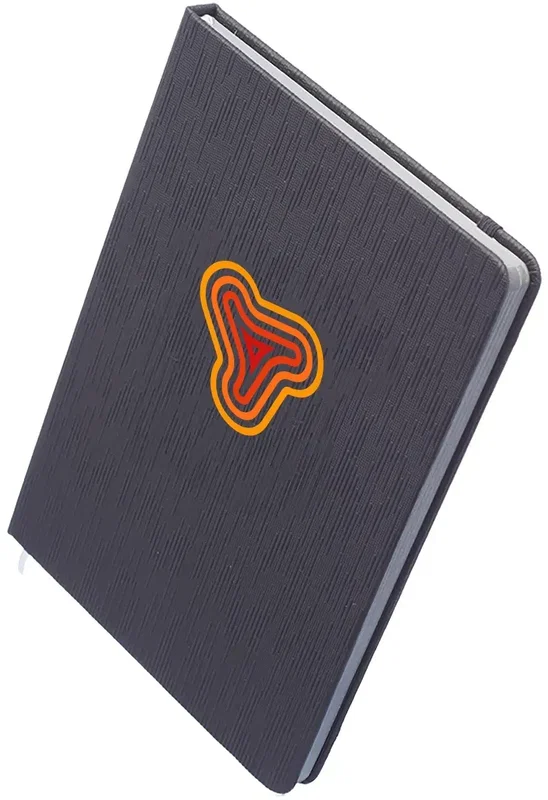 Custom Muse Textured Notebook (Full Color) — view 2
