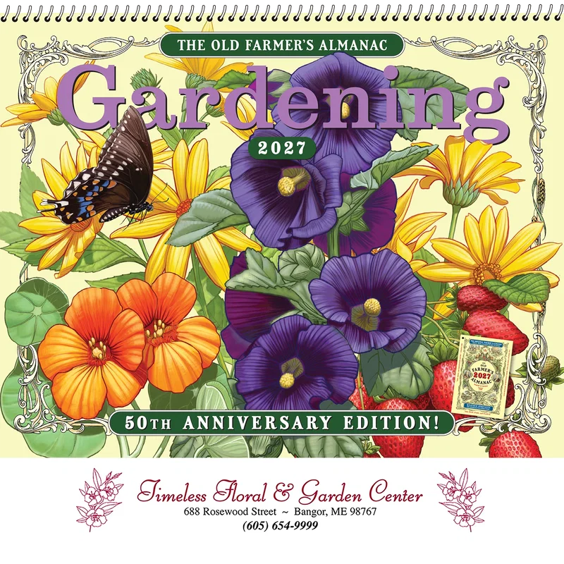 The Old Farmer's Almanac® Gardening: 2025 Spiral Bound