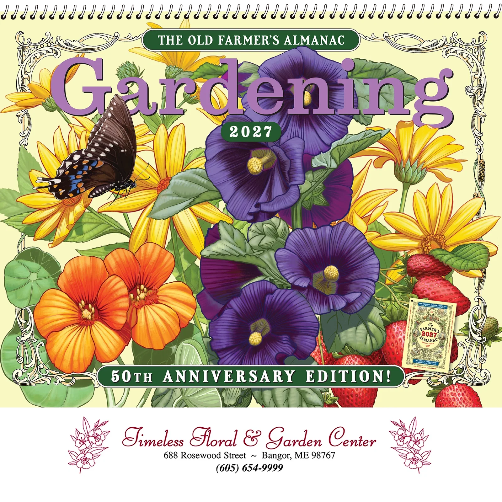 The Old Farmer's Almanac® Gardening: 2025 Spiral Bound