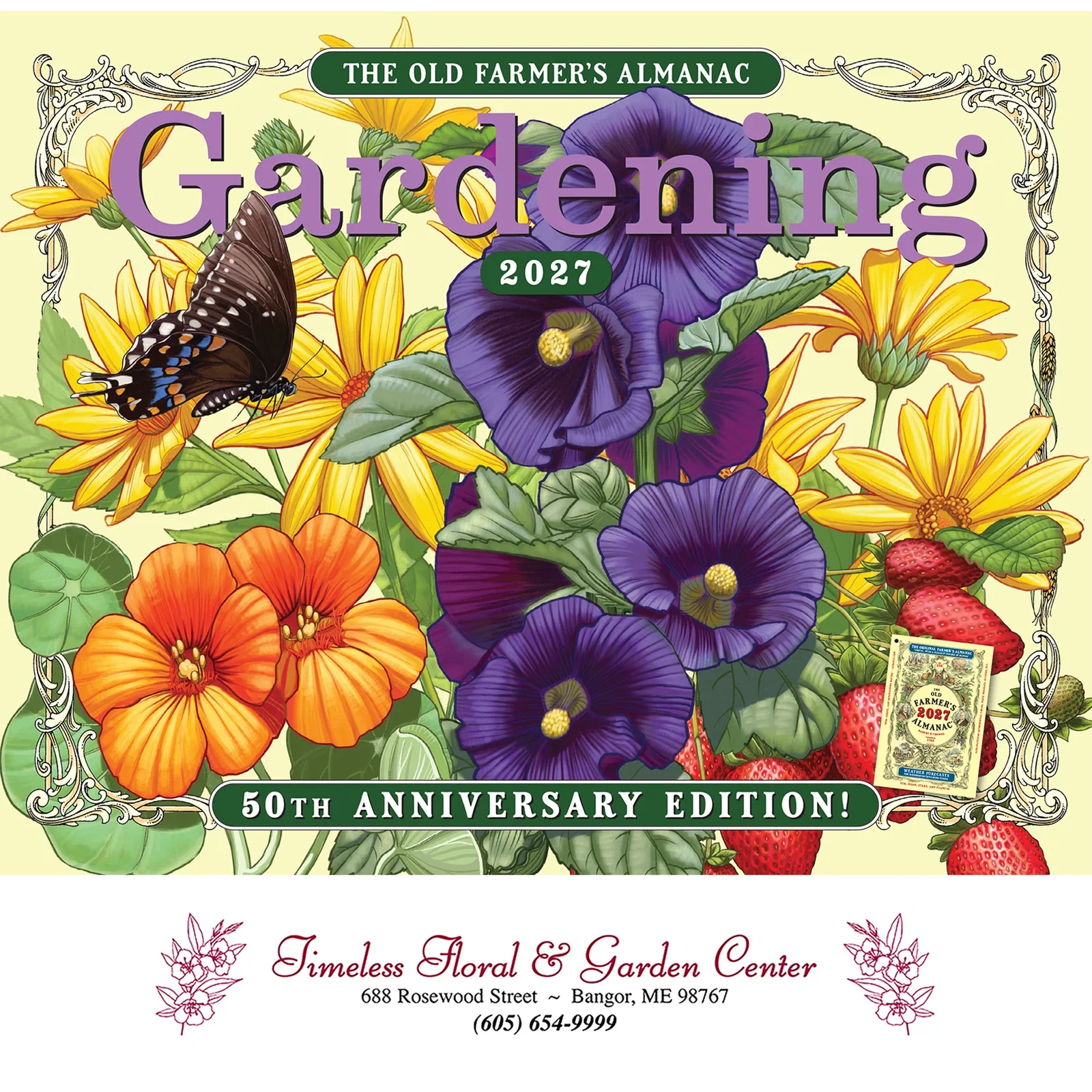 The Old Farmer's Almanac® Gardening: 2025 Stapled