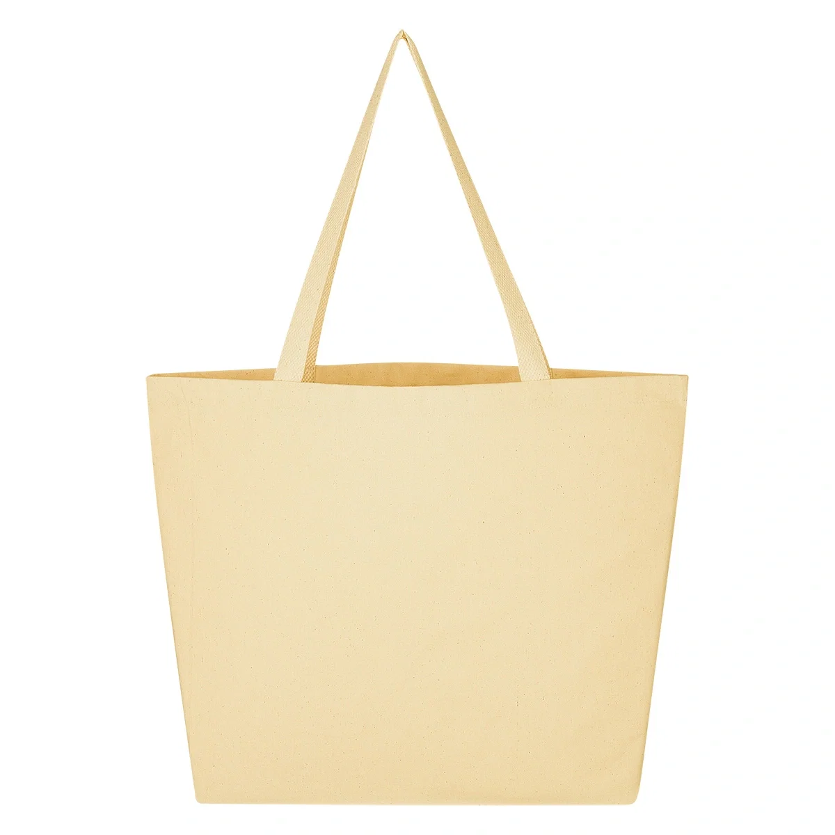 Roomy twenty-inch carryall standing upright and empty