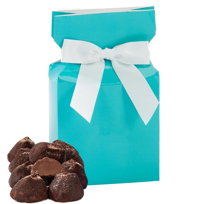 Individually wrapped treats shown beside the box