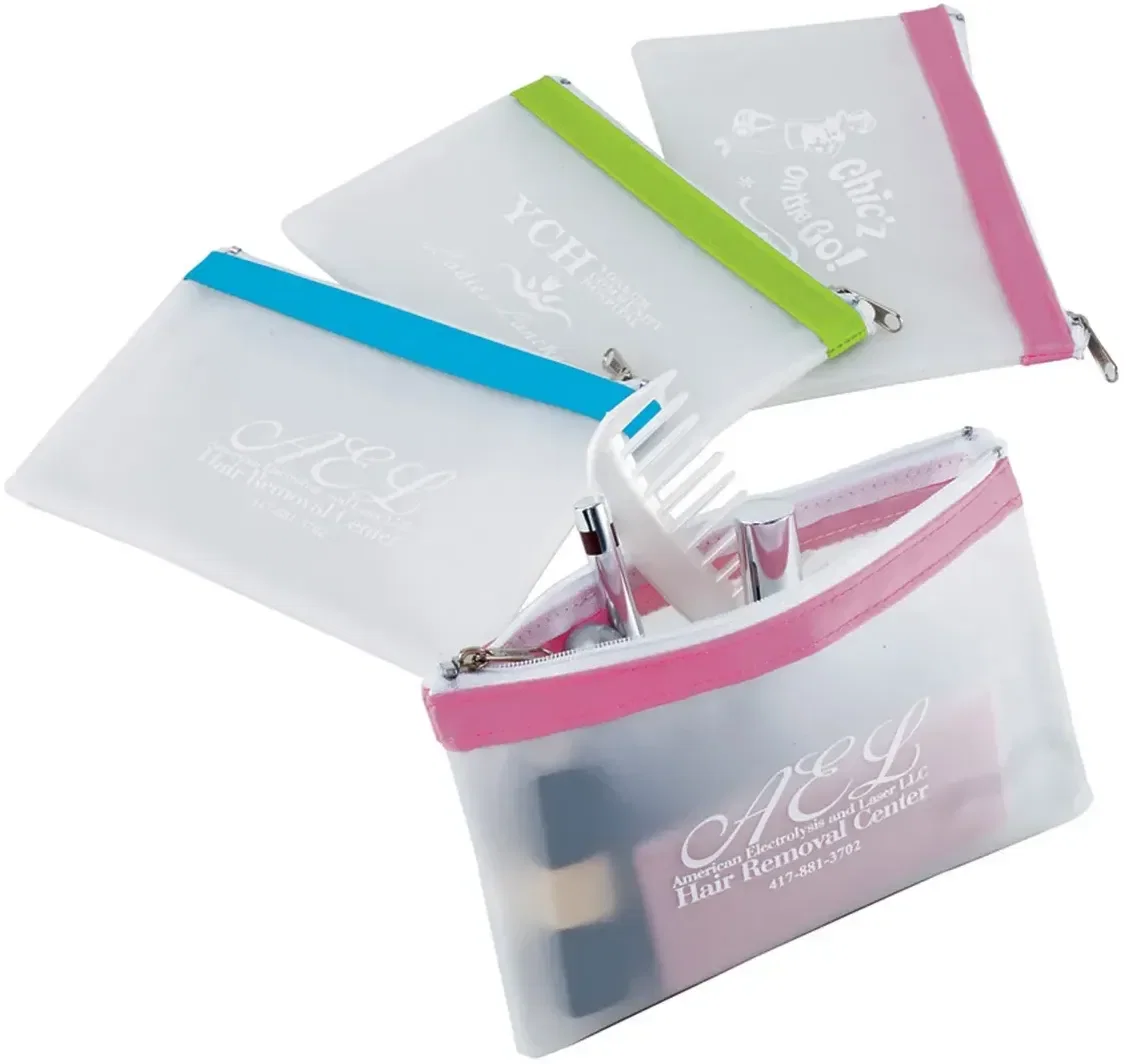 Personalized Pearl Tote Cosmetic Bag — view 3