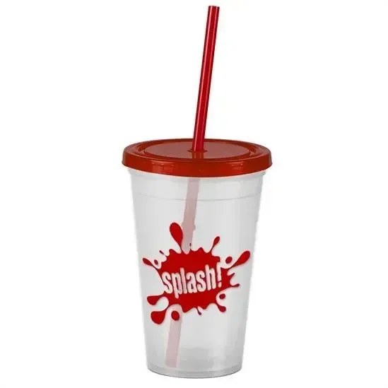 Pioneer Insulated Tumbler with Straw (16 oz.) — view 2