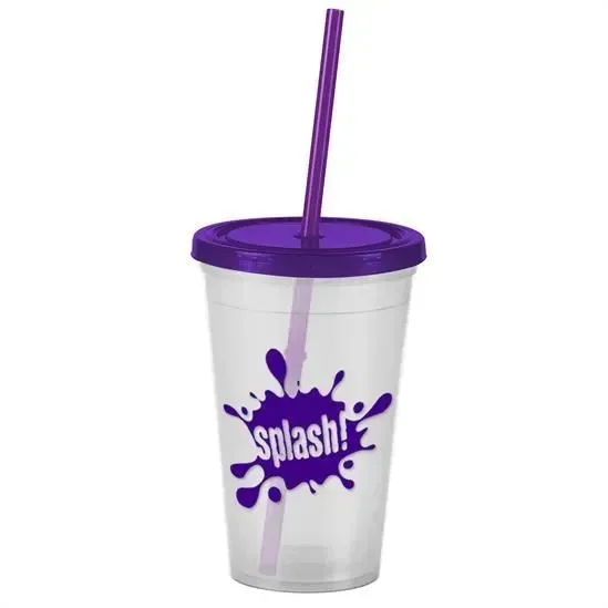 Pioneer Insulated Tumbler with Straw (16 oz.) — view 4