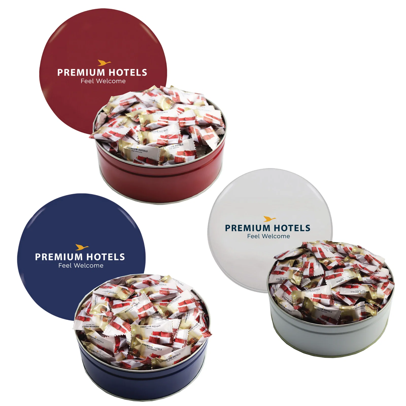 Deeper candy tin viewed from above with its flat imprint area