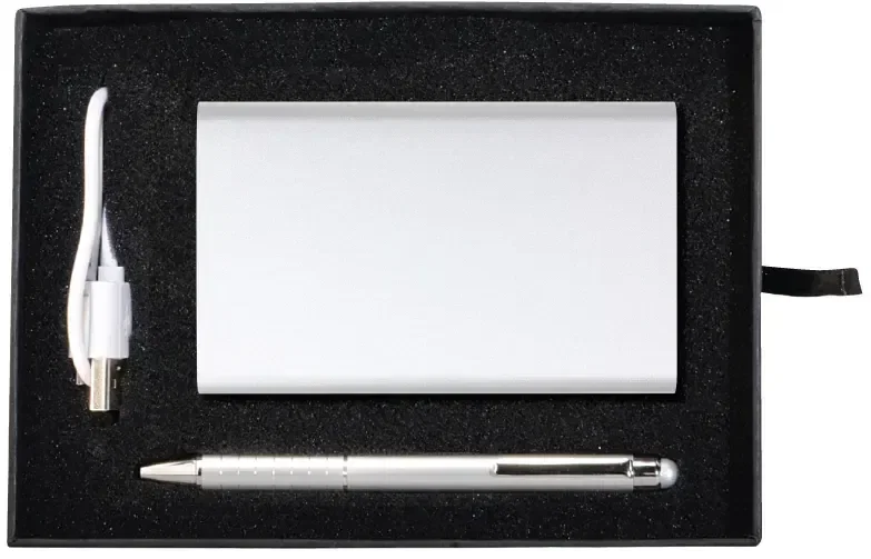 Custom Sybil Power Bank & Stylus Pen Set — view 2