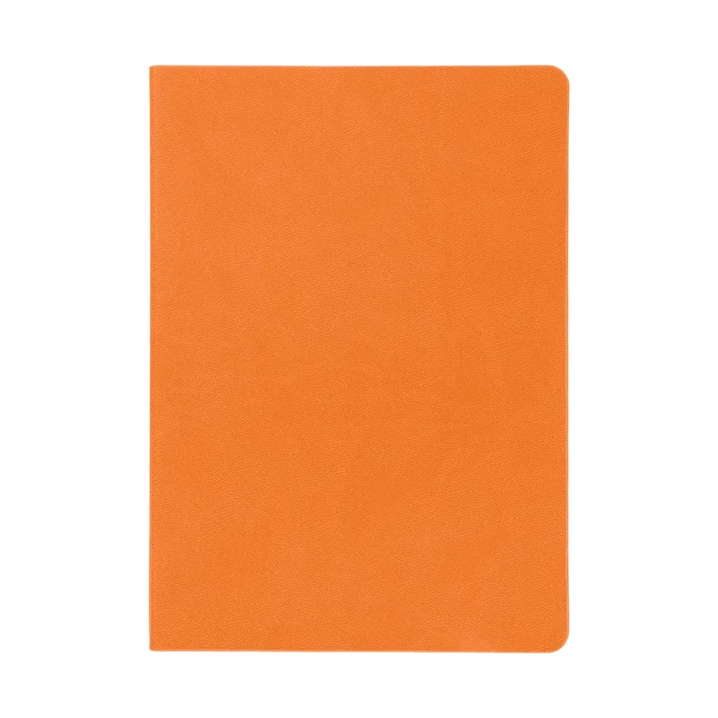 Top-down look at the notebook with its cover closed