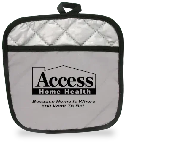 Therma-Grip Cotton Pocket Pot Holders - Standard, Large & Magnetic. Cotton pocket pot holder set with magnetic back for kitch
