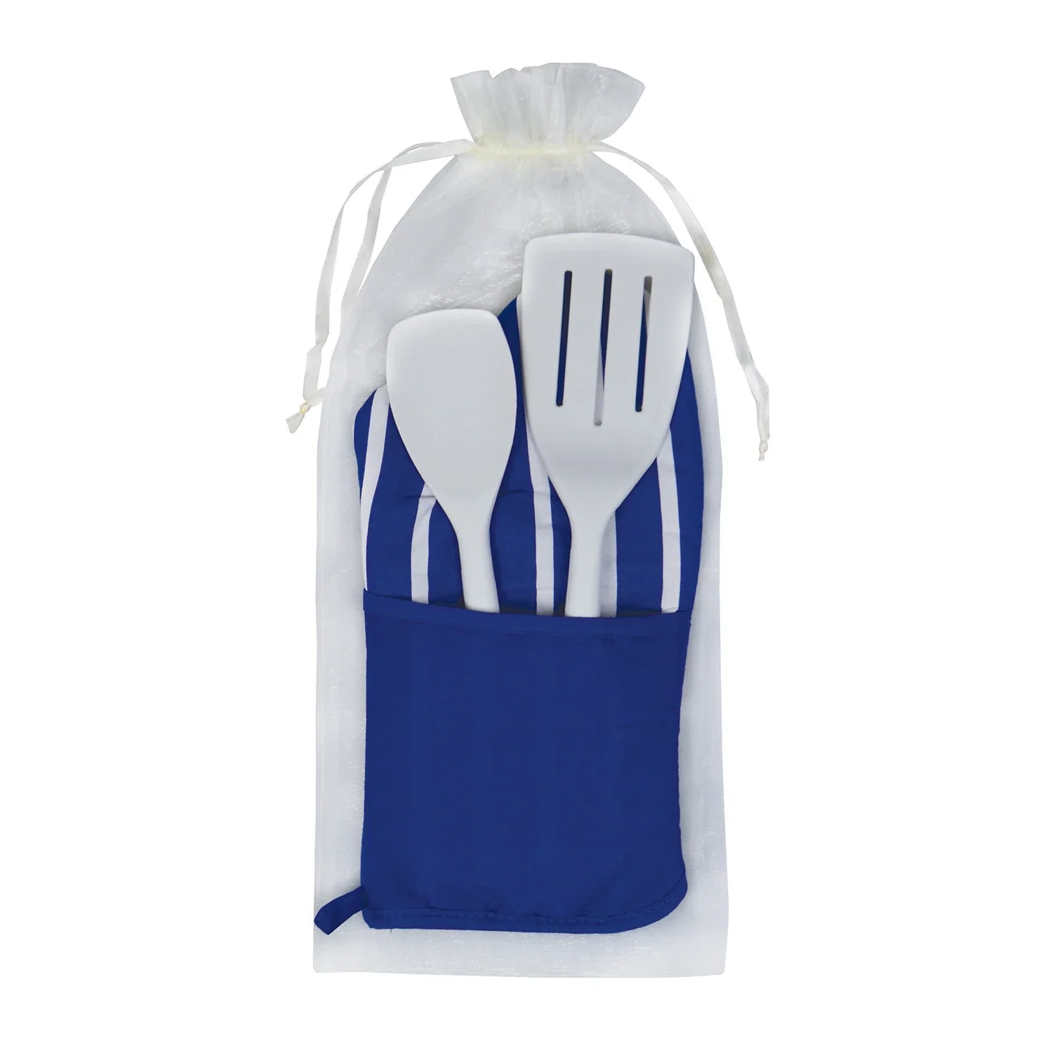 Therma-Grip Mitt & Silicone Tool Set. Cotton oven mitt and silicone spatula spoon set for housewarming gifts, view 3