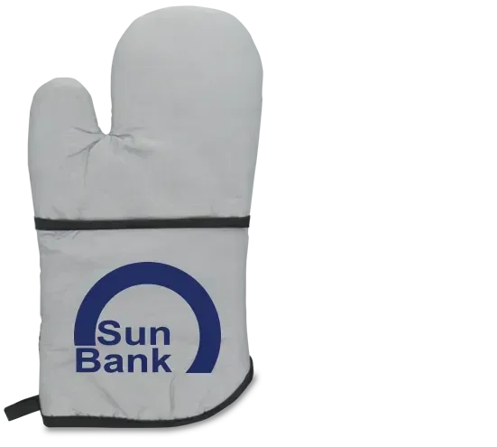 Therma-Grip Cotton Pocket Oven Mitts - Standard, Striped & Fire-Resistant. Cotton pocket oven mitt with fire-resistant option