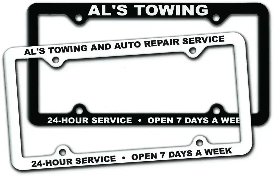 Thin Panel License Plate Frames