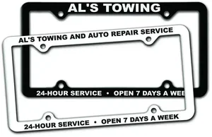 Thin Panel License Plate Frames