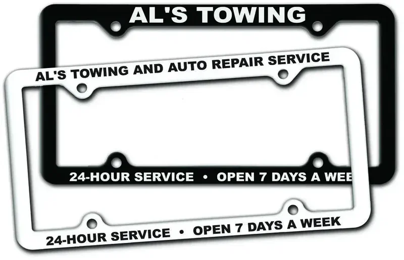 Thin Panel License Plate Frames