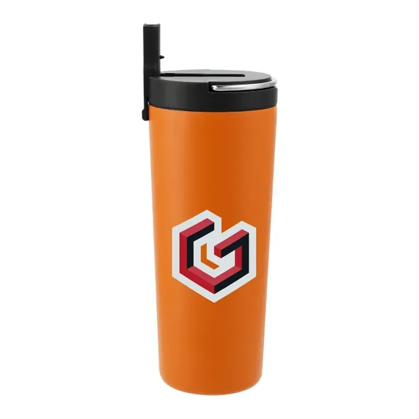Thor Copper Insulated Tumbler 24oz Flip Straw Lid — view 7