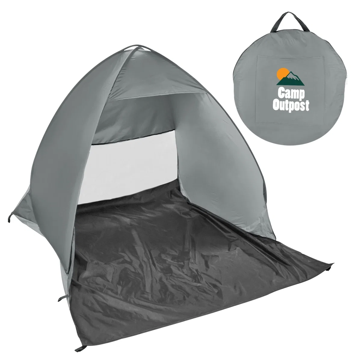 Side angle of the collapsible sun shelter