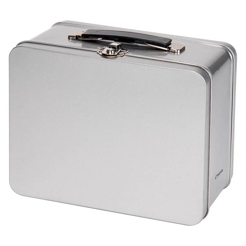 Imprinted Throwback Tin Lunch Box — view 7
