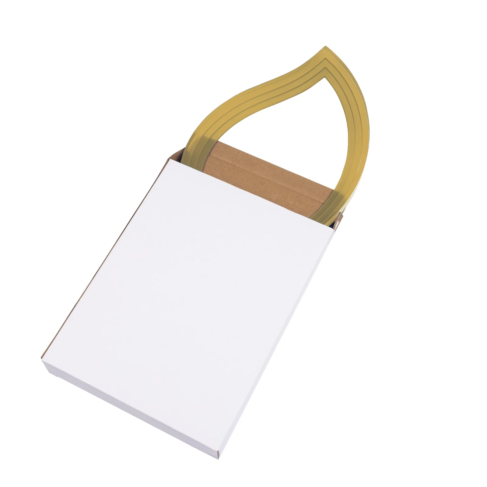 Custom Clear Acrylic Flame Award with Gold Accent Frame for retirement presentations
