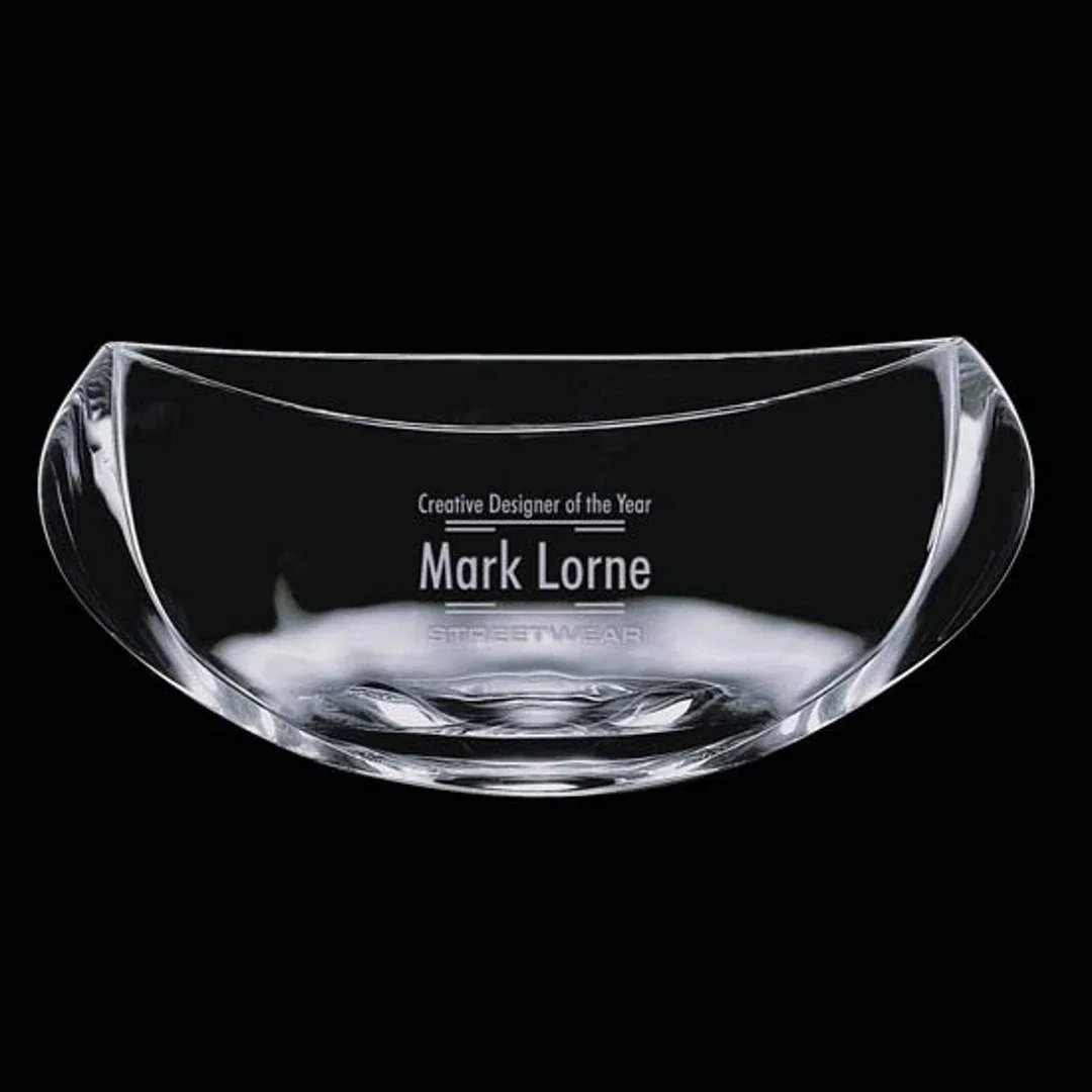 Custom Lead Free Crystalline Candy Bowl - Tilden for corporate award ceremonies