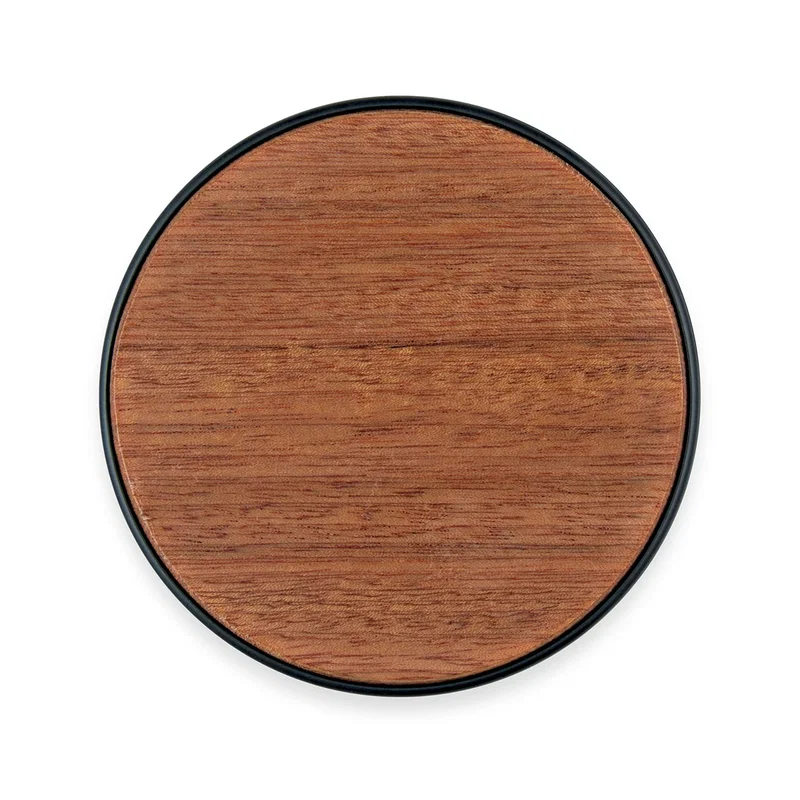 Natural wood tone against a plain white background