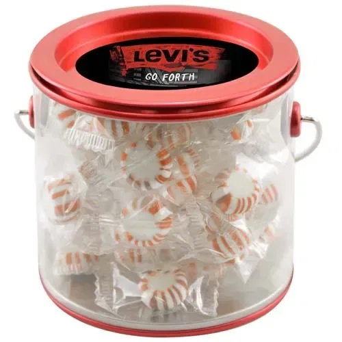 Tin Pail with Starlight Mints — view 3