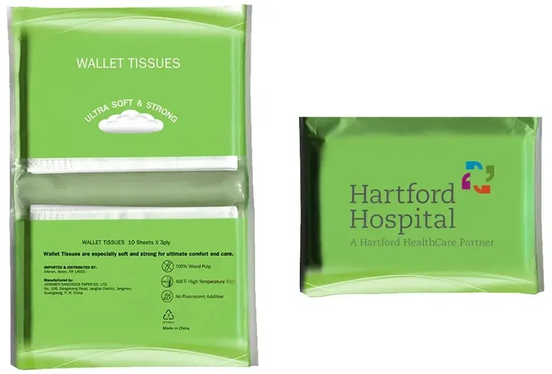 Custom Branded Tissue Packs - Compact 3-ply with Wallet Size for Promotions and Giveaways — view 10