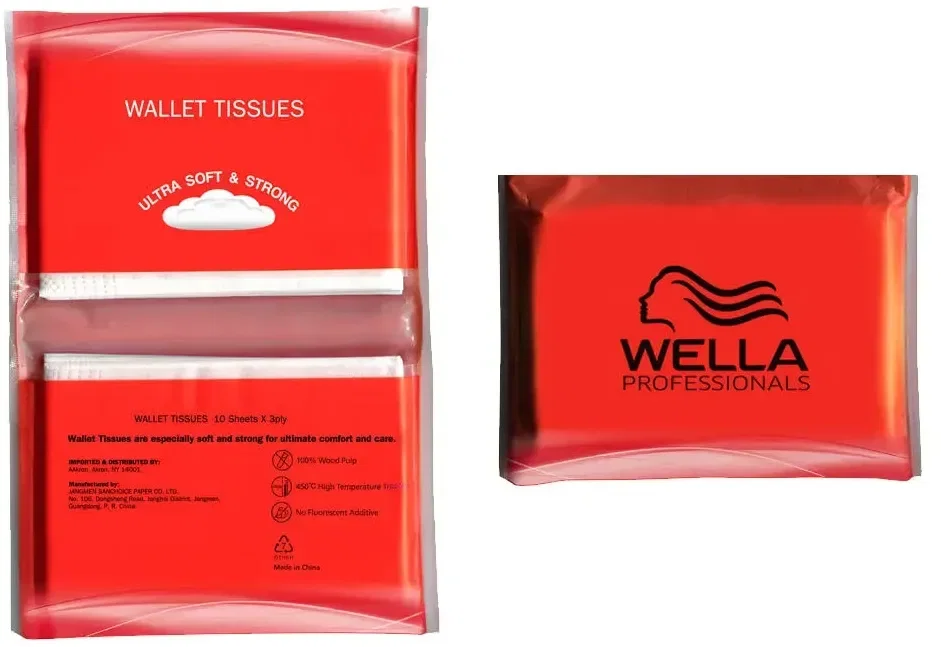Custom Branded Tissue Packs - Compact 3-ply with Wallet Size for Promotions and Giveaways — view 2