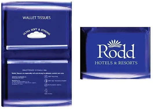 Custom Branded Tissue Packs - Compact 3-ply with Wallet Size for Promotions and Giveaways — view 3