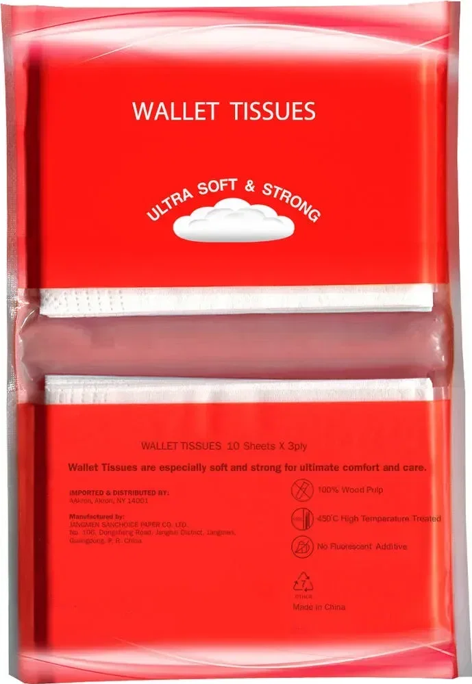 Custom Branded Tissue Packs - Compact 3-ply with Wallet Size for Promotions and Giveaways — view 4