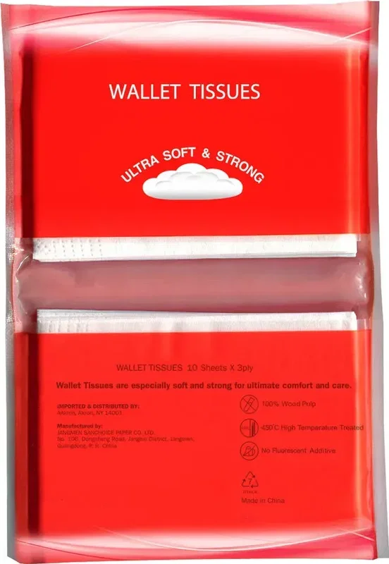 Custom Branded Tissue Packs - Compact 3-ply with Wallet Size for Promotions and Giveaways — view 4