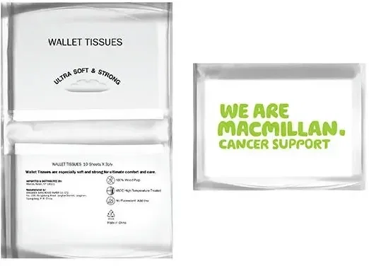Custom Branded Tissue Packs - Compact 3-ply with Wallet Size for Promotions and Giveaways — view 6
