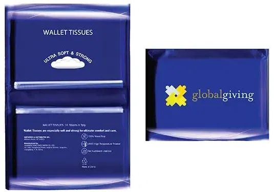 Custom Branded Tissue Packs - Compact 3-ply with Wallet Size for Promotions and Giveaways — view 8