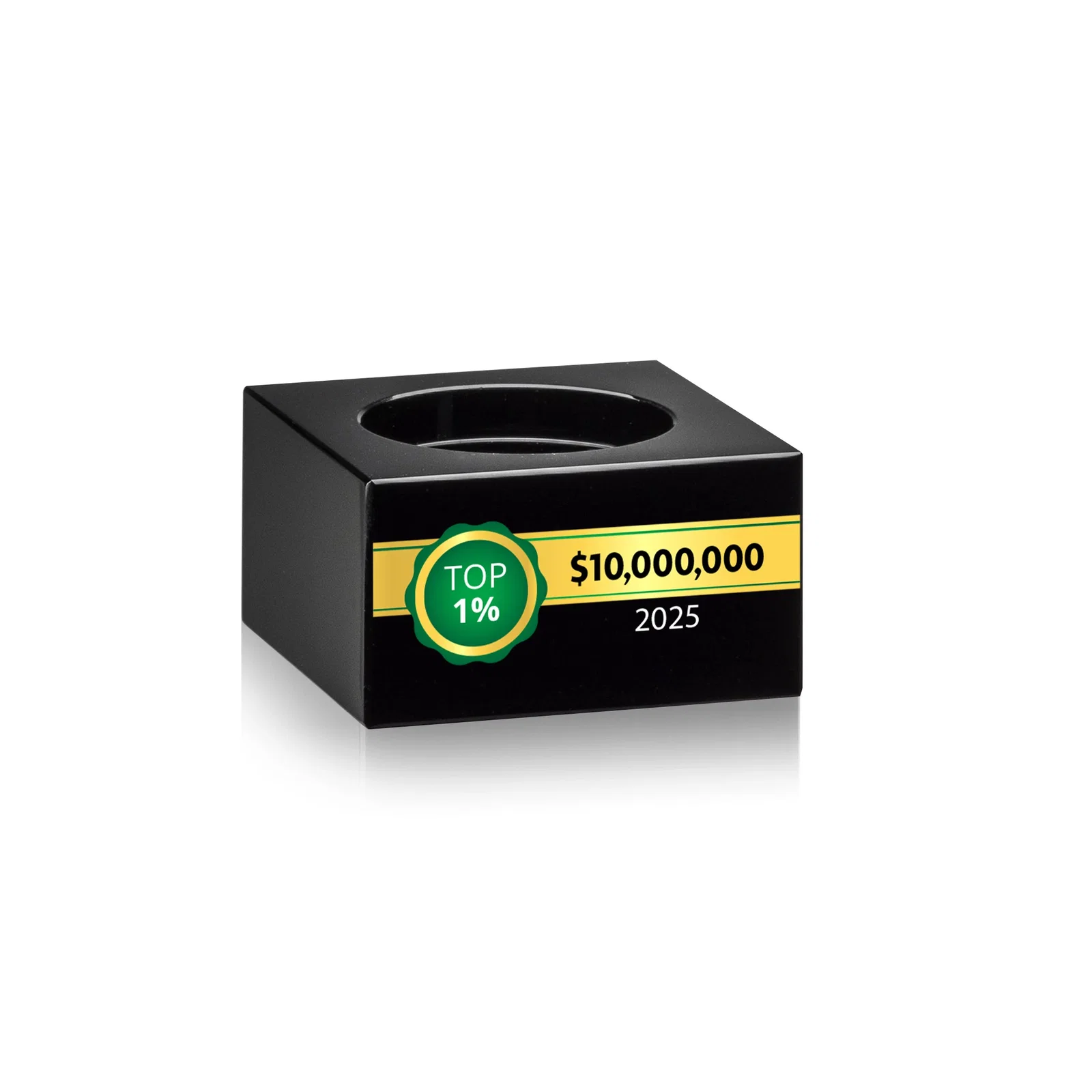 Personalized Optical Crystal Stacking Tower Award - Tofino, awards for dealer and partner awards