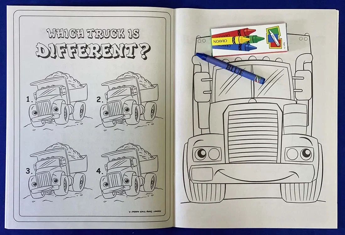 Tons of Trucks Coloring Book — view 3