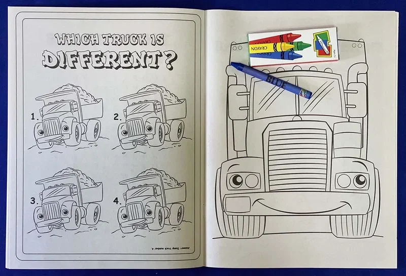 Tons of Trucks Coloring Book — view 3