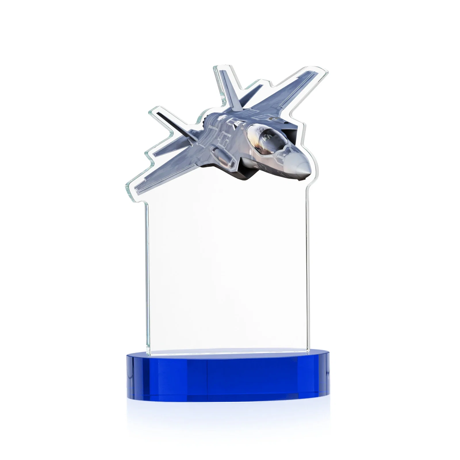Custom Starfire Crystal Jet Award on Alberton Oval Base, with your logo for team milestone celebrations