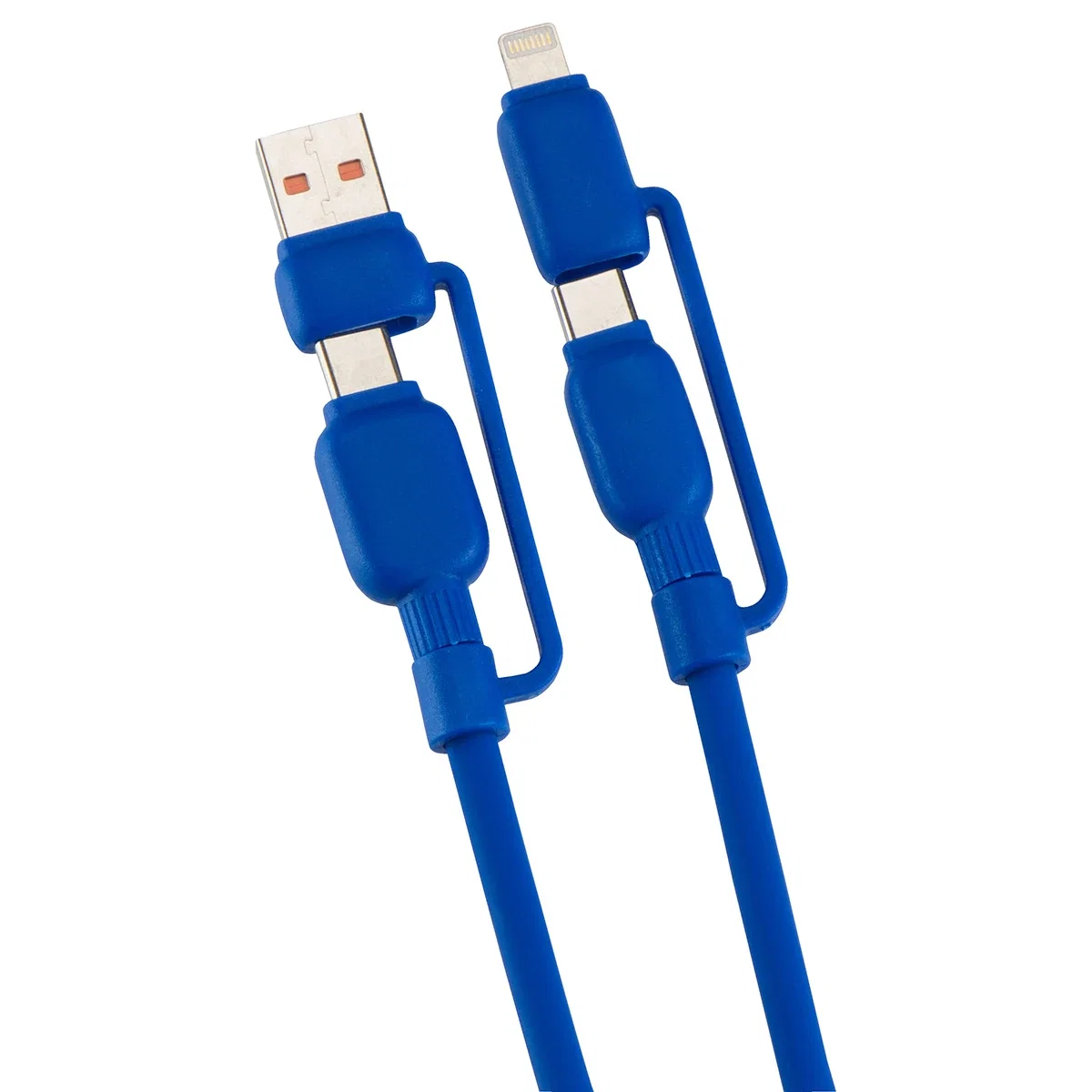 Close-up of the custom Torque Flex cable's four connector tips